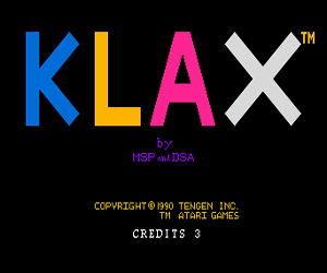 Klax (USA) Screenshot